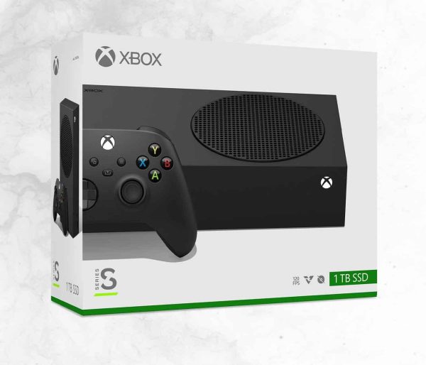 Xbox Series S 1TB Carbon Black use just box open