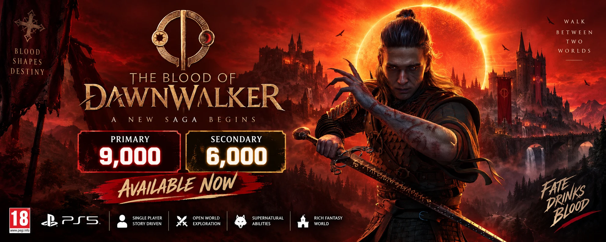 The Blood of Dawnwalker for PS5, available now at GAMES CLUB