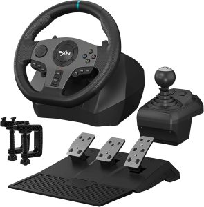 PXN V9 racing wheel with pedals and gear shifter